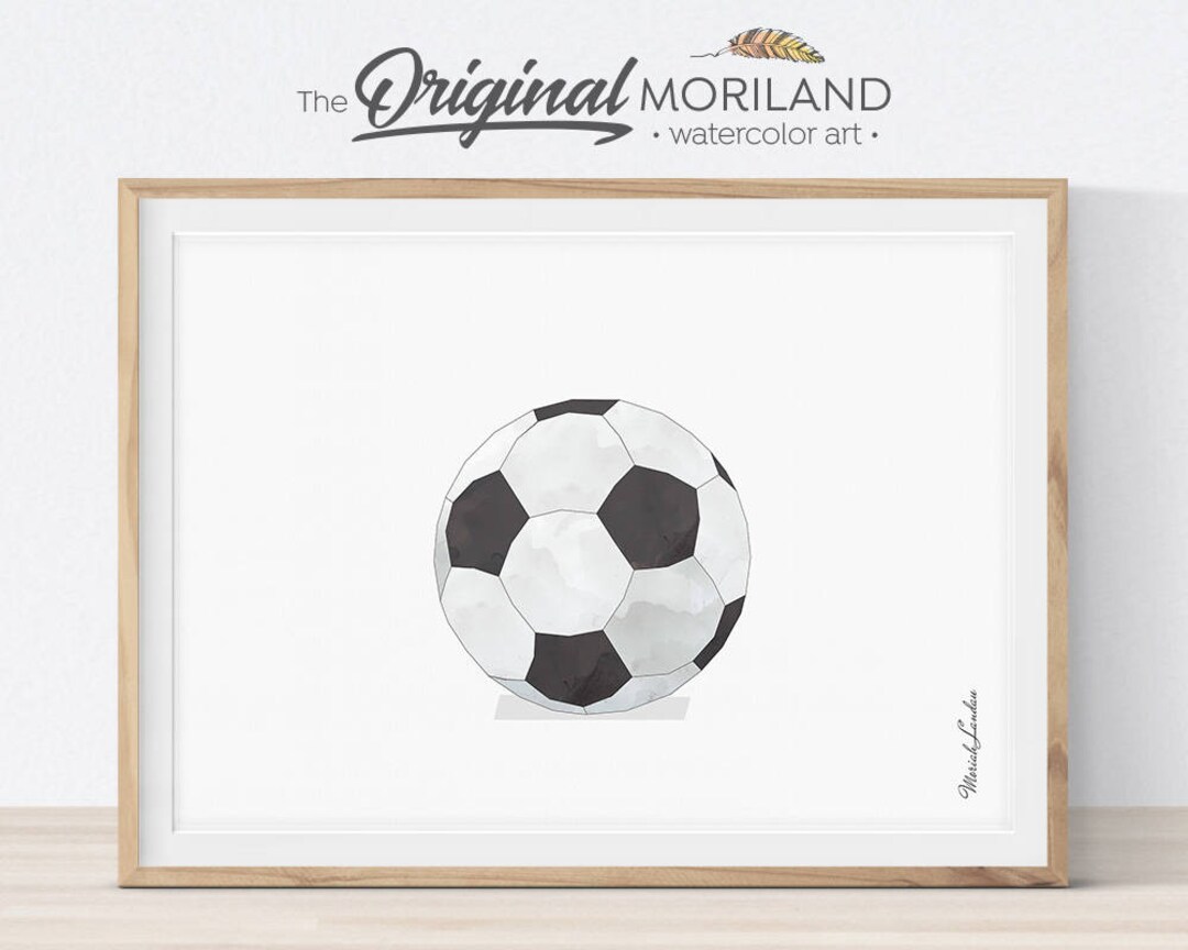 Soccer Ball Print, Soccer Ball Wall Art, Soccer Printable, Sports Decor ...
