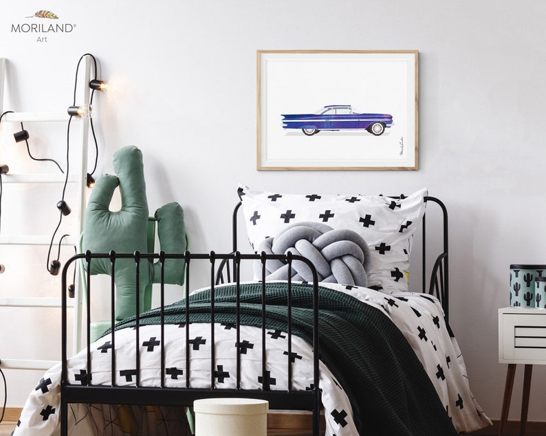 Classic Car Print Classic Car Wall Art Transportation Print | Etsy