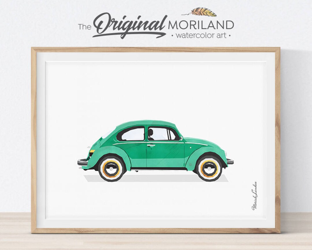 Car Print, Classic Car Art, Transportation Decor, Big Girl Boy Room