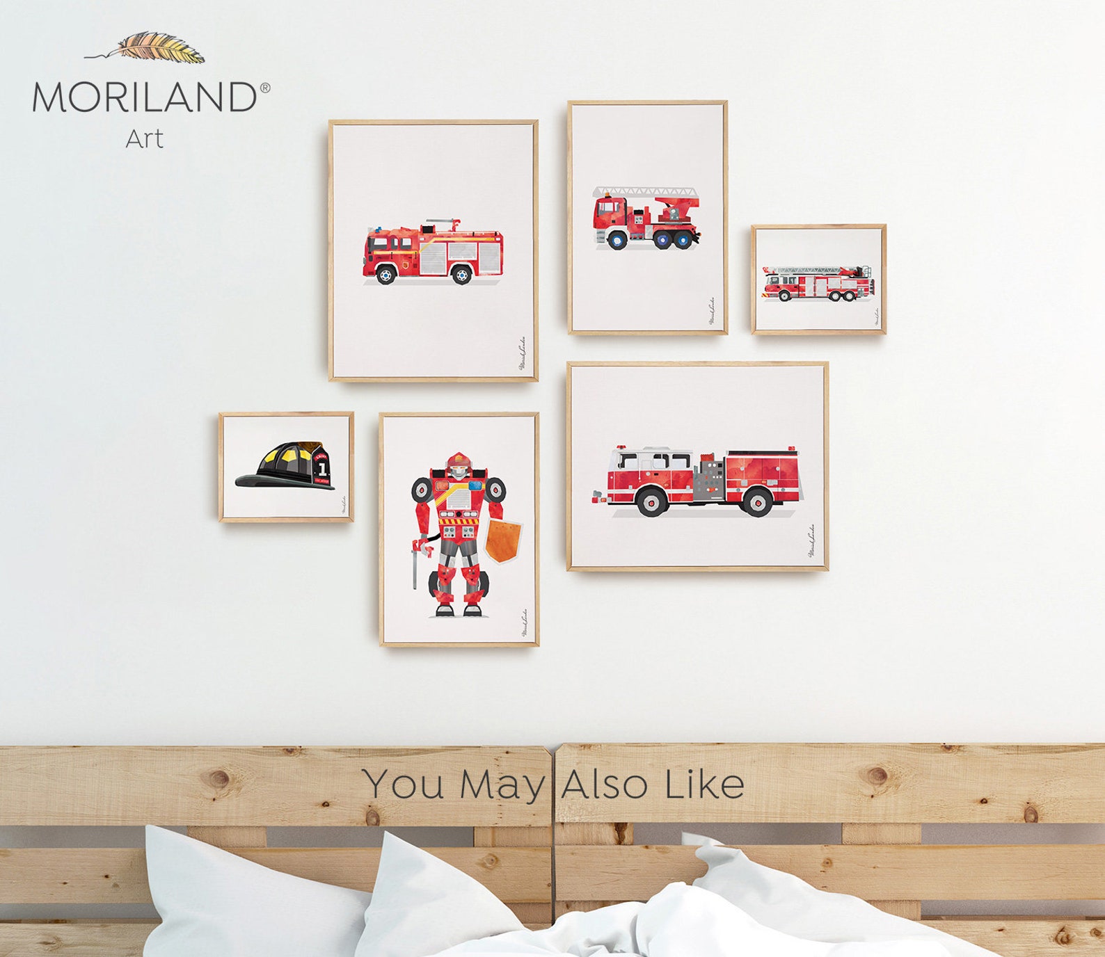 Fire Truck Print Fire Truck Printable Ladder Truck Print - Etsy