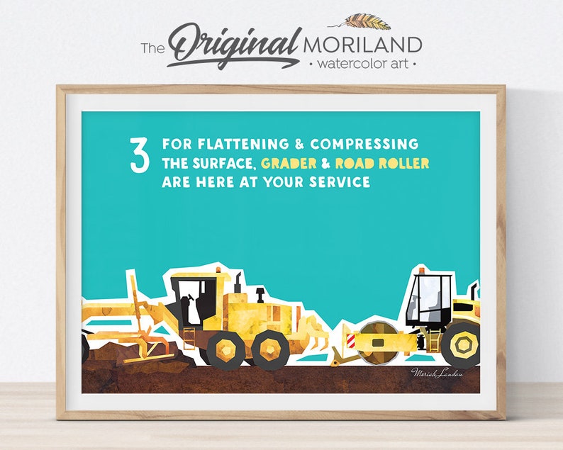 How to Build a Road Poem by MORILAND® Educational Wall Art Etsy