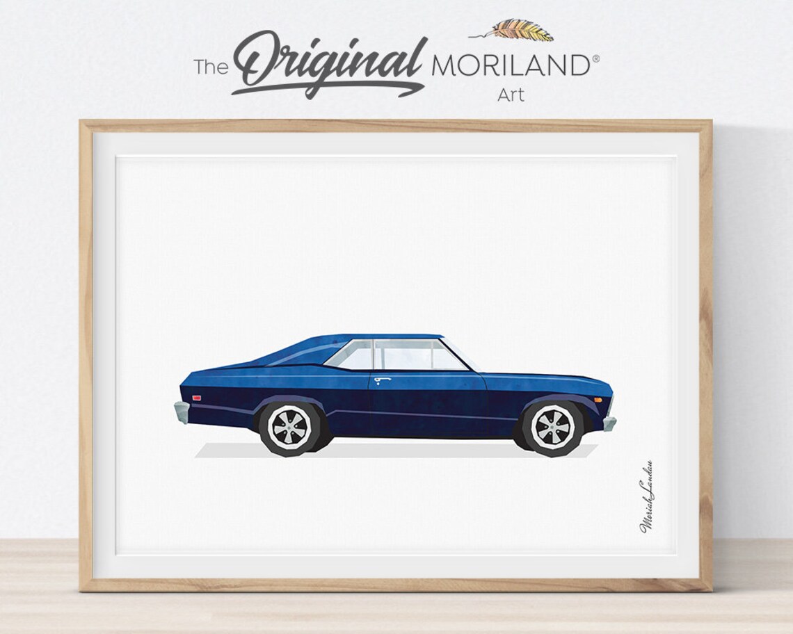 Muscle Car Print Transportation Wall Art Car Printable - Etsy