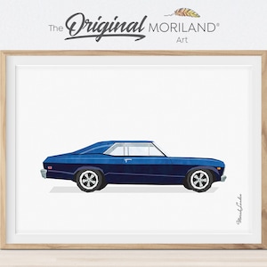 Muscle Car Print, Transportation Wall Art, Car Printable, Classic Car Decor, Boy Bedroom Decor, Vehicle Art, Vintage Car Print, Automobile