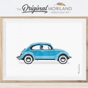 Classic Car Print, Classic Car Wall Art, Transportation Decor, Big Girl Boy Room Decor, Car Printable, Vehicle Wall Art, Retro Car Print