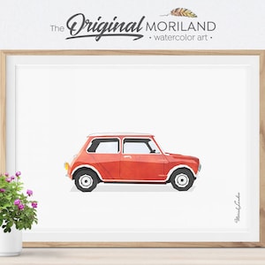 Mini Car Print, Car Print, Transportation Print, Teenager Decor, Printable Car, Vehicle Art, Big Boy Girl Room Decor, Vintage Car Print