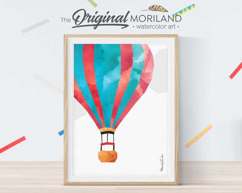 Hot Air Balloon Wall Art Hot Air Balloon Printable Hot Air Etsy