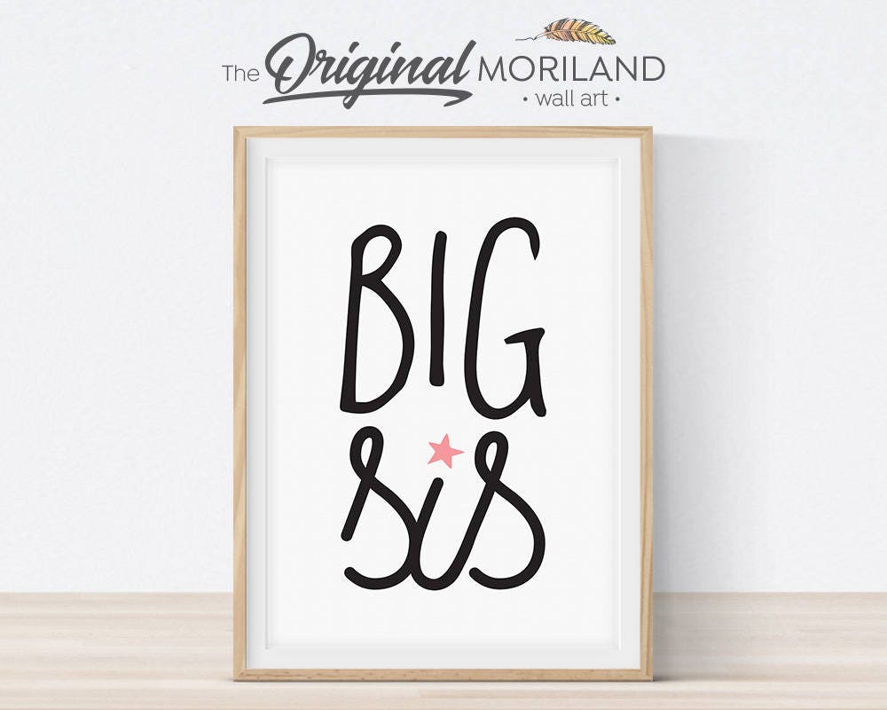 Big Sister Print Long Pajamas