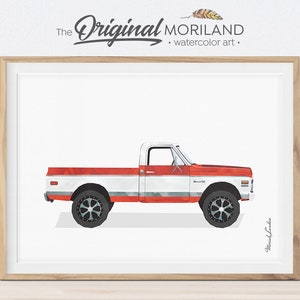 Pickup Truck Print, Truck Wall Art, Classic Car Print, Truck Print, Vehicle Print, Car Printable Poster, Kid Poster, Transportation Decor