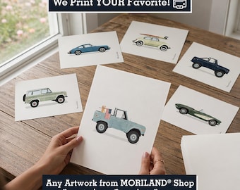 Any MORILAND Illustration Shipped | Professional Nursery & Home Wall Decor | Premium USA Delivery