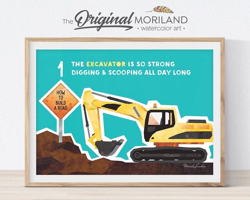 How to Build a Road Poem by MORILAND® Educational Wall Art Etsy