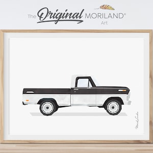 Truck Print, Pickup Truck Wall Art, Classic Car Print, Truck Art, Boy Nursery Wall Decor, Car Printable Poster, Transportation Art, MORILAND