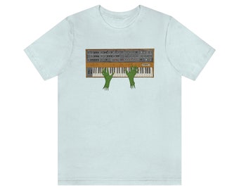 Analog Hands - Ghost Synthesizer T Shirt - analog, retro, vintage, modular, 80s, 70s, synth, keyboard, piano, Graphic tee, punk
