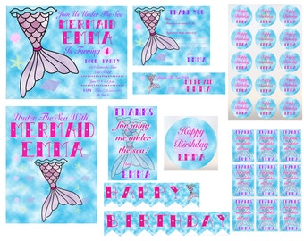 Tema de cumpleaños de la sirena