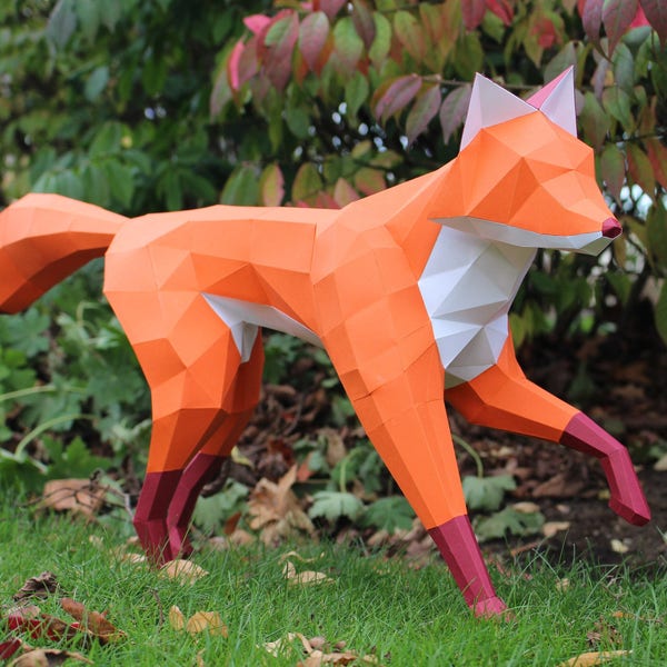 Fox Papercraft - Etsy