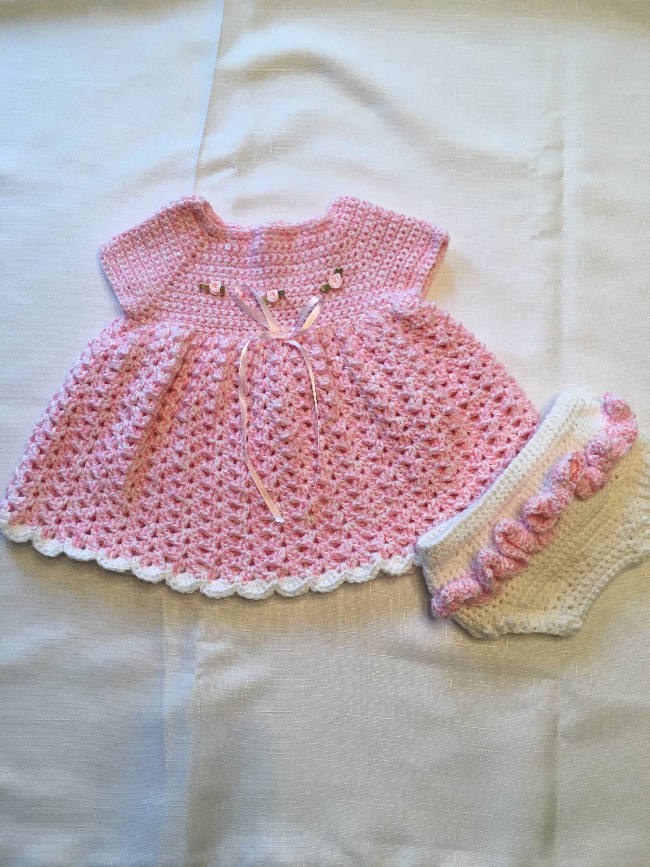 Handmade Baby Girl Dress and Diaper Cover Etsy