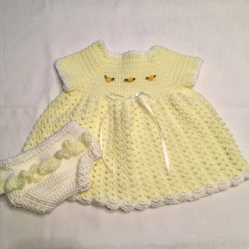 Handmade Baby Girl Dress and Diaper Cover Etsy