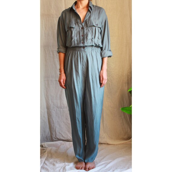 Silk Twill Jumpsuit