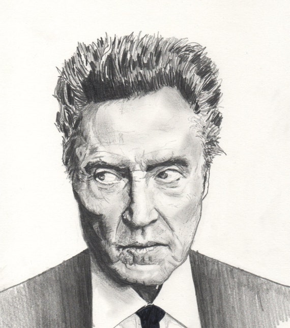 Christopher Walken A4 Pencil / Ink Drawing | Etsy