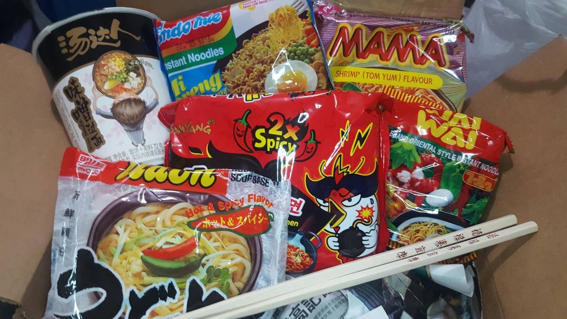 Asian Ramen Snack Mystery Box Japanese Korean Chinese Etsy