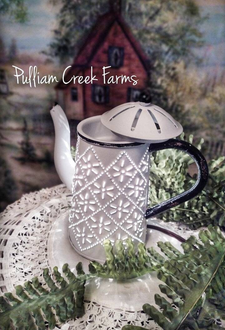 Farmhouse Metal Teapot Tart Warmer With 4 Tarts Included. Etsy