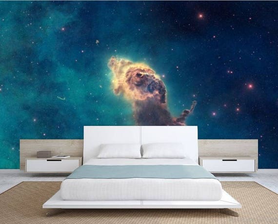 Ceiling Galaxy Ceiling Wallpaper Nebula Wall Mural Etsy
