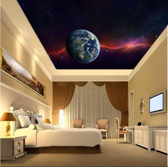 Galaxy Wall Mural Ceiling Stars Nebula Ceiling Ceiling Galaxy Star Wallpaper Space Star Wall Mural Nebula Wallpaper Ceiling