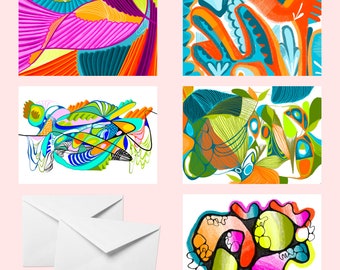 Abstract Artist Greeting Cards - 5 Pack