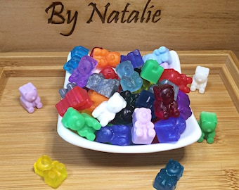 50 Gummy Bear Tiny Soap-Fake Candy Soap-Kids Soap-Animal Soap-Gummi Bear Soap-Party Favor