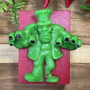 Frankenstein Soap-Hulk Soap-Marvel Comics Soap-Halloween Soap-Halloween Gift-Horror Soap-Creepy Soap-Spooky Soap-Trick or Treat Soap image 2