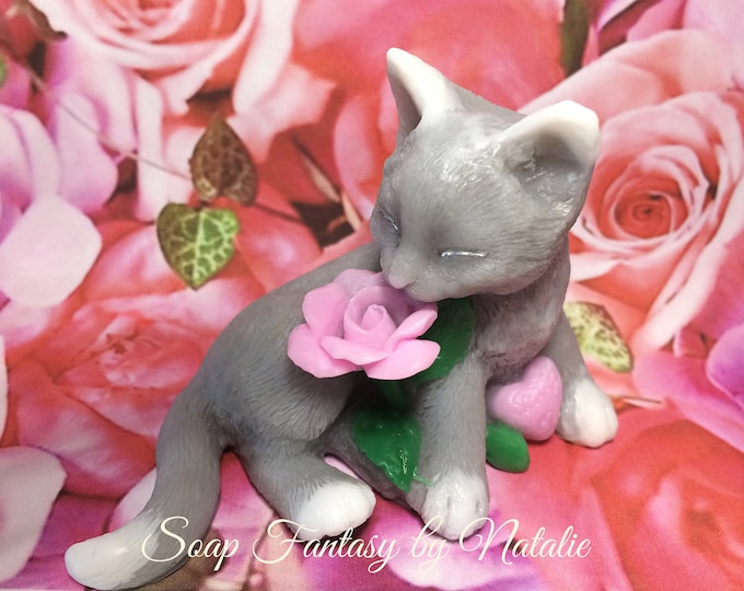 Cat Soapkitten Soappets Soapanimal Soap3d Soapkitten With Etsy