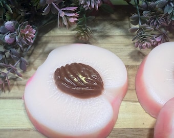 Pfirsich Seife-Früchte Seife-Vegan Seife- Stück Seife Pfirsich