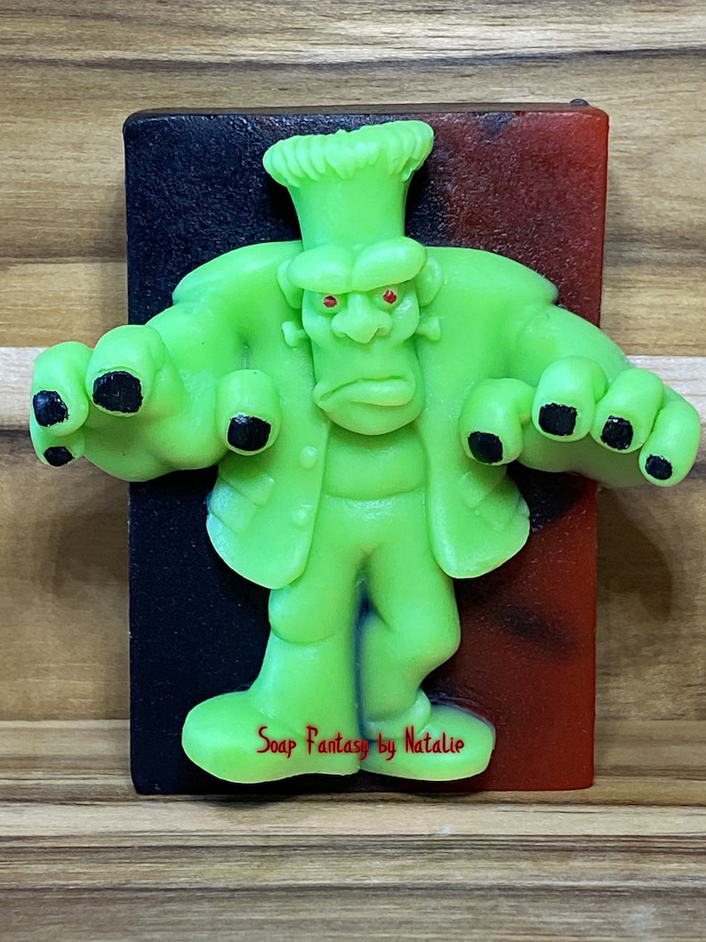 Frankenstein Soap-Hulk Soap-Marvel Comics Soap-Halloween Soap-Halloween Gift-Horror Soap-Creepy Soap-Spooky Soap-Trick or Treat Soap image 1