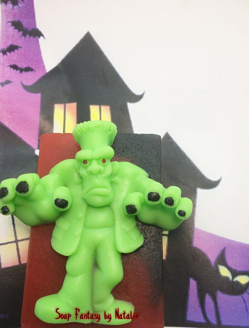 Frankenstein Soap-Hulk Soap-Marvel Comics Soap-Halloween Soap-Halloween Gift-Horror Soap-Creepy Soap-Spooky Soap-Trick or Treat Soap image 9