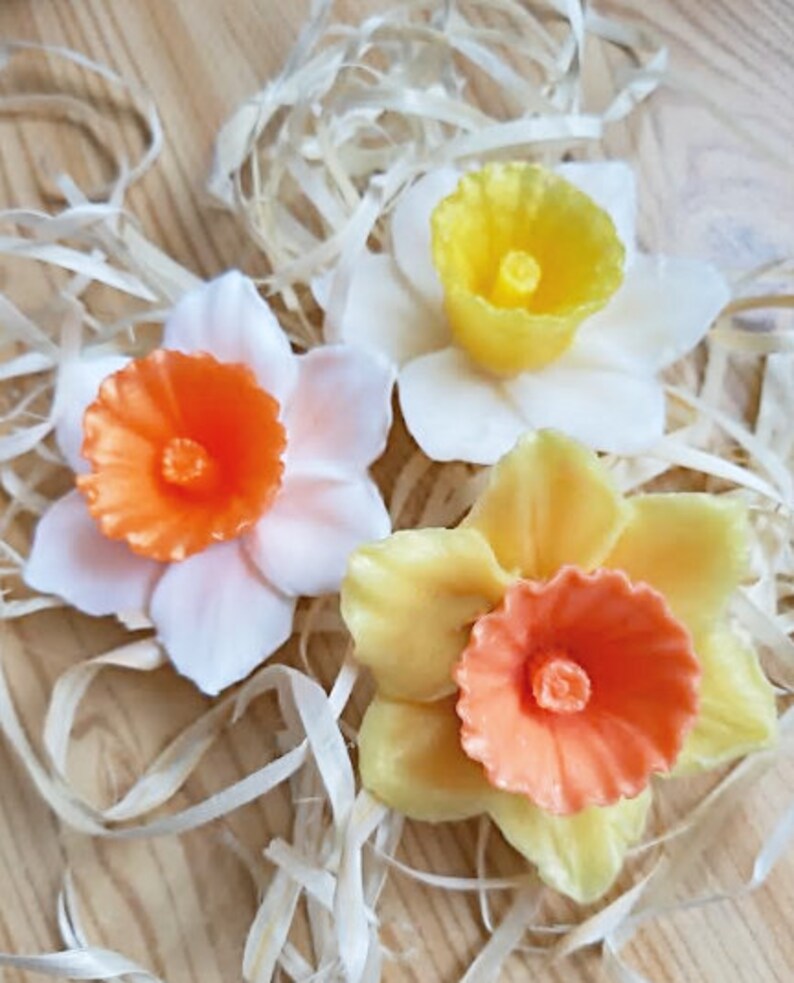 6 Wedding Favors-Narcissus Small Soaps-3D Soap-Stocking Stuffer-Soap Bonbonniere-Women Gift-Bachelorette Party-Party Favors-Birthday Favors