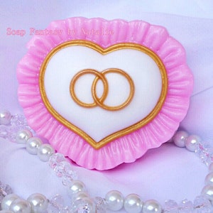 Wedding Ring Pillow Soap: Handmade Bridal Shower Favor