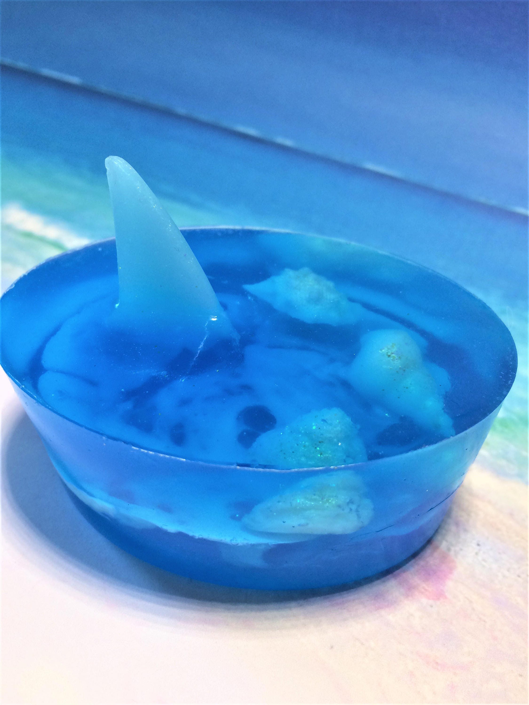 Shark Soap Shark Fin Soapkids Soapbirthday Party Favorsea Etsy