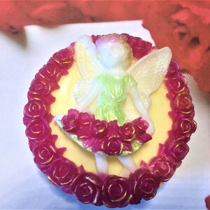Fairy Rosaline Soap- Fairy of Gratitude-Fairy in Roses Soap-Elf Soap-Girls Gift-Women Gift-Gift for Her- Party Favor