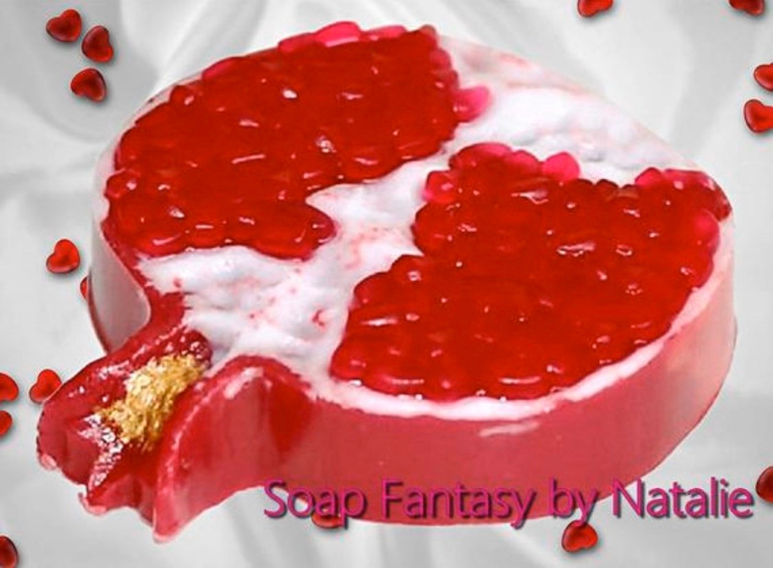 Pomegranate Soap-fruit Soap-vegan Soap-piece of Pomegranate | Etsy