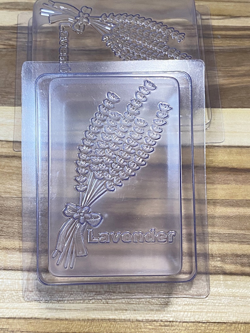Lavender Plastic Soap Mold With Lid Etsy