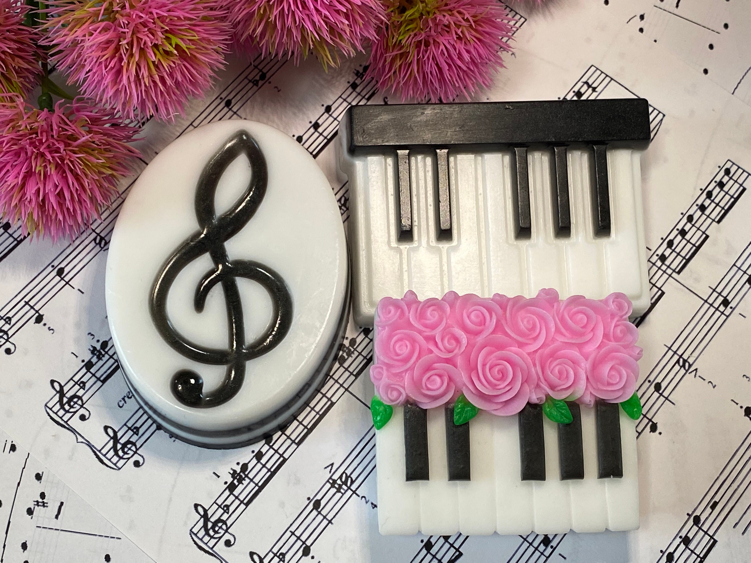 Lápices De Música Con Diseño De Piano Y Notas - Set De 6 HB Para Músicos Y Estudiantes