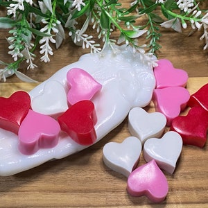 15 Mini Saponi Cuori-Bomboniera per Feste-Sapone per Ospiti
