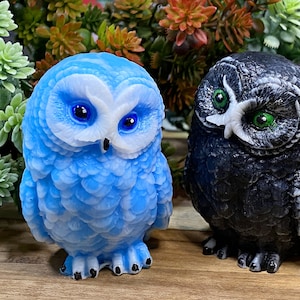 3D Owl Soap: Handmade Bird Figurine, Natural Ingredients