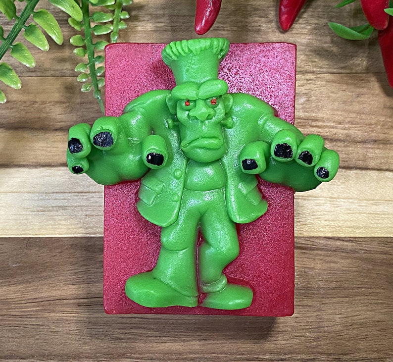 Frankenstein Soap-Hulk Soap-Marvel Comics Soap-Halloween Soap-Halloween Gift-Horror Soap-Creepy Soap-Spooky Soap-Trick or Treat Soap image 2