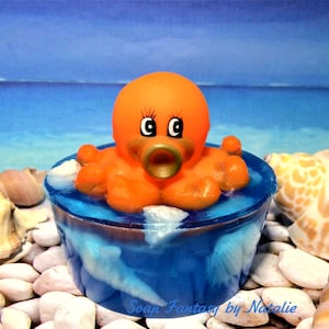 Octopus Soap-Kids Soap-Rubber Toy Soap-Party Favor-Baby Shower Gift-Birthday Gift