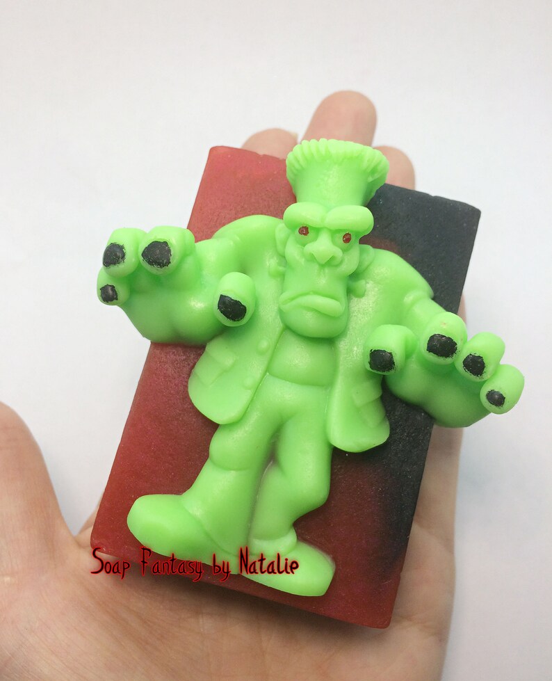 Frankenstein Soap-Hulk Soap-Marvel Comics Soap-Halloween Soap-Halloween Gift-Horror Soap-Creepy Soap-Spooky Soap-Trick or Treat Soap image 8