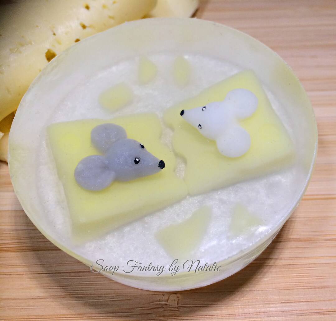 Mouse Soapmouse in the Cheese Soaprodents Soapmice Soap Etsy