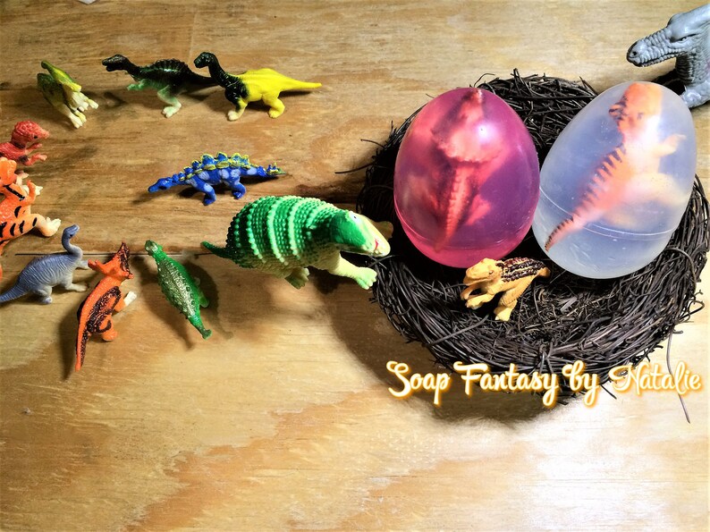 Dinosaur Egg Soap-Kids Gift-Paleontologist Gift-Party Favor image 5