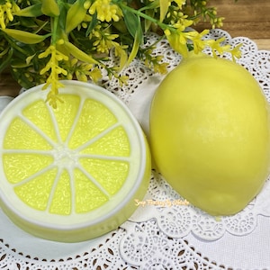 Lemon Soap-Lemon Shape Soap-Citrus Soap-Food Soap
