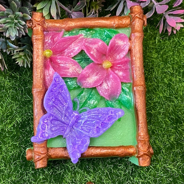 Butterfly Soap,Butterfly in Bamboo,Garden of Eden, Wedding Favor,Women Gift,