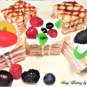 Napoleon Cake Soap,Cake Soap,3D Soap,Party Favor,Birthday Gift,Soap for Sweet Tooth.